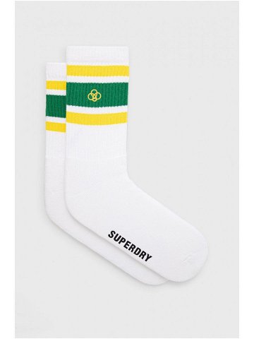 Ponožky Superdry pánské bílá barva