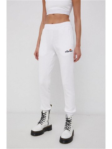 Kalhoty Ellesse dámské bílá barva melanžové SGK13652-011