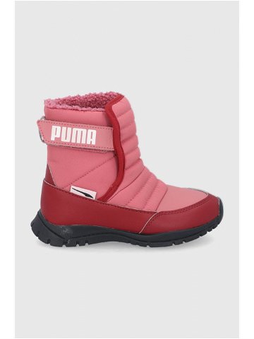 Dětské sněhule Puma 380745 G růžová barva