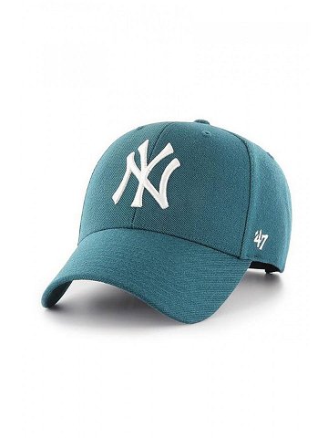 Čepice 47brand MLB New York Yankees zelená barva s aplikací