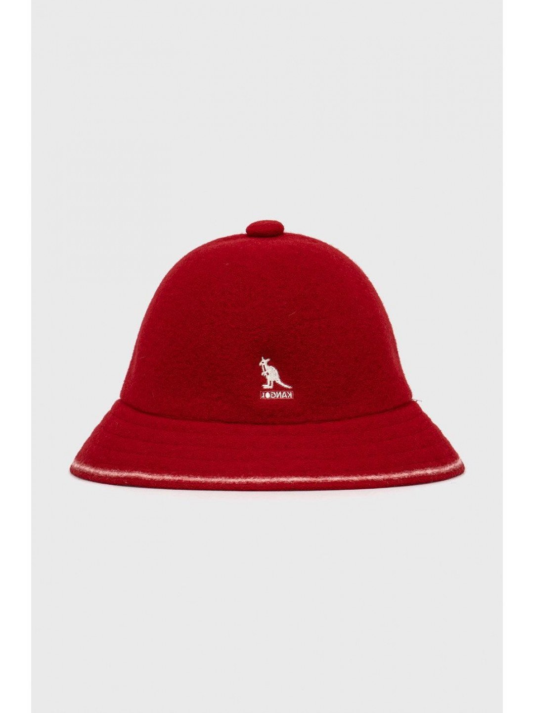 Vlněný klobouk Kangol červená barva vlněný