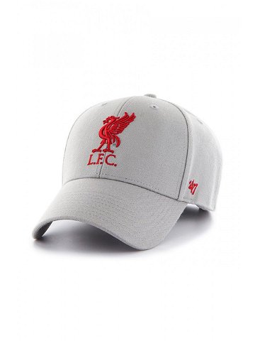 Čepice 47brand EPL Liverpool šedá barva s aplikací