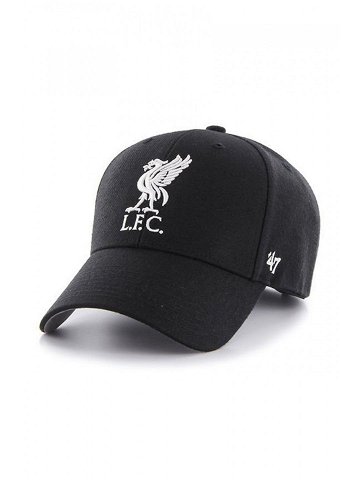 Čepice 47brand EPL Liverpool černá barva s aplikací