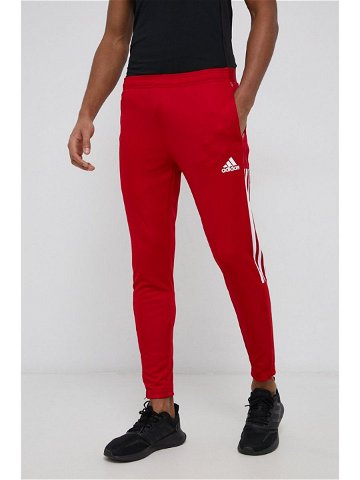 Tréninkové kalhoty adidas Performance GJ9869 pánské červená barva hladké