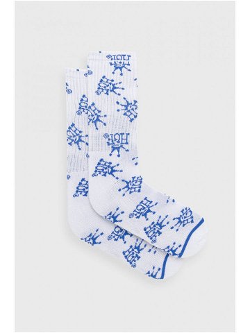Ponožky HUF dámské bílá barva