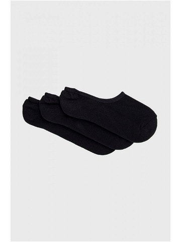 Ponožky Vans 3-pack pánské černá barva VN000XTTBLK1-BLK