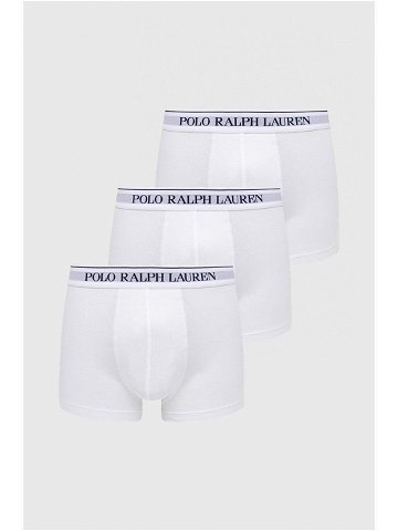 Boxerky Polo Ralph Lauren 3-pack pánské bílá barva 714835885001