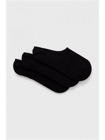 Ponožky Vans 3-pack pánské černá barva VN000XS9BLK1-BLK