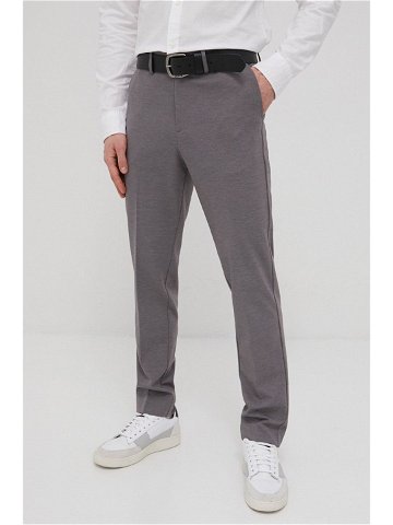 Kalhoty Premium by Jack & Jones pánské šedá barva přiléhavé