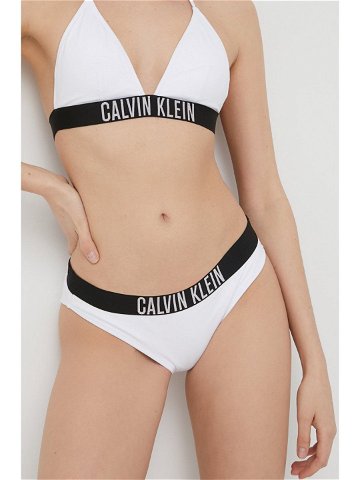 Plavkové kalhotky Calvin Klein bílá barva