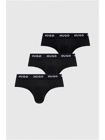 Spodní prádlo HUGO 3-pack pánské černá barva 50469763