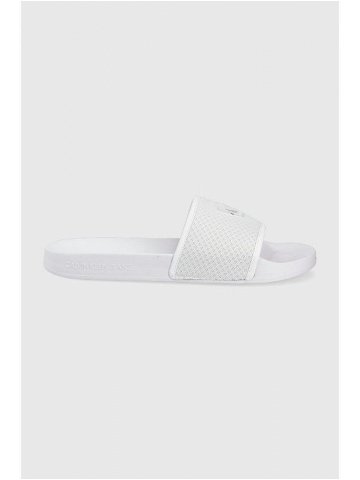 Pantofle Calvin Klein Jeans pánské bílá barva