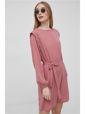 Šaty JDY růžová barva mini jednoduchý