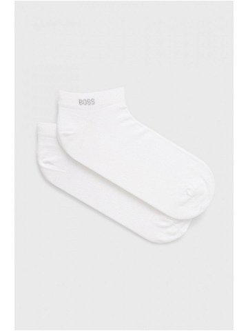 Ponožky BOSS 2-pack pánské bílá barva 50469849