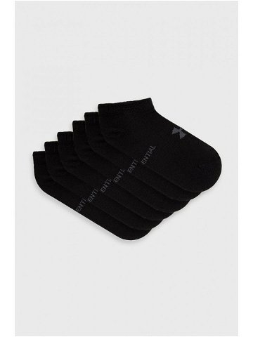 Ponožky Under Armour 1370542 6-pak dámské černá barva