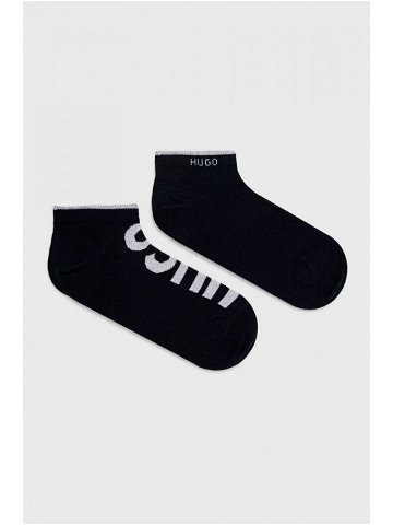 Ponožky HUGO pánské tmavomodrá barva 50468111