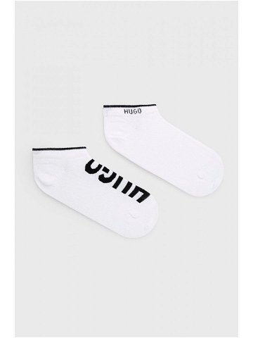 Ponožky HUGO pánské bílá barva 50468111