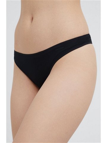 Tanga Calvin Klein Underwear černá barva 000QF6816E