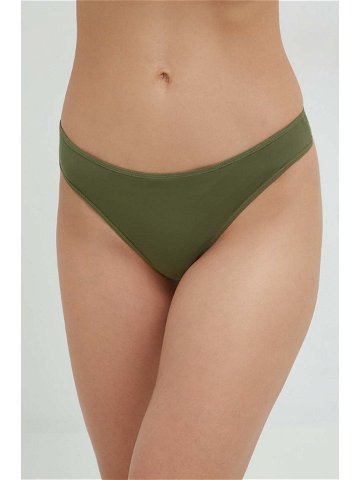 Tanga Calvin Klein Underwear zelená barva 000QF6816E