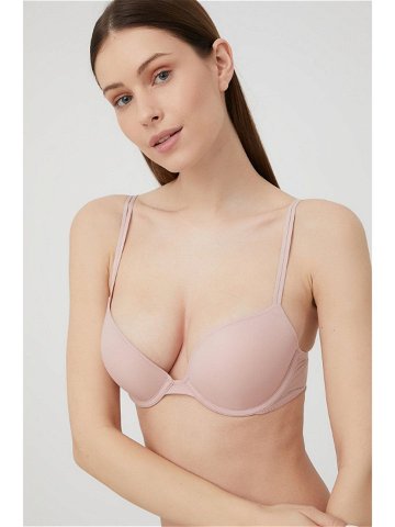 Podprsenka Calvin Klein Underwear růžová barva 000QF6345E