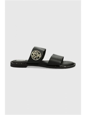 Kožené pantofle Mexx Sandal Jowella dámské černá barva