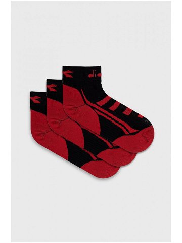 Ponožky Diadora 3-pack dámské černá barva