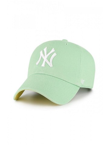 Čepice 47brand Los Angeles Dodgers MLB New York Yankees zelená barva s aplikací