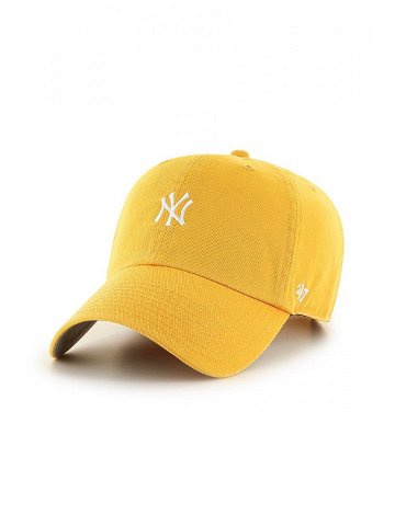 Čepice 47brand New York Yankees žlutá barva s aplikací