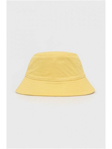 Bavlněná čepice Levi s žlutá barva