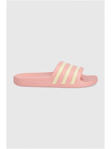 Pantofle adidas Run For The Ocean GZ5877 dámské růžová barva