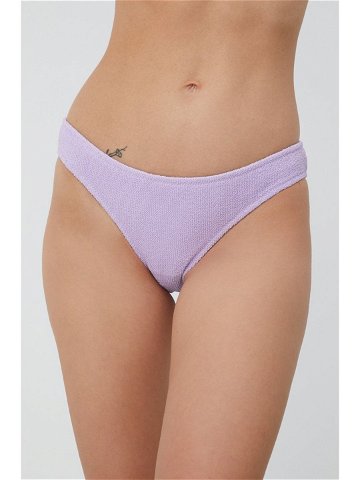 Plavkové kalhotky Pieces Vivian fialová barva