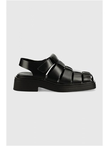 Kožené sandály Vagabond Shoemakers Eyra dámské černá barva na platformě