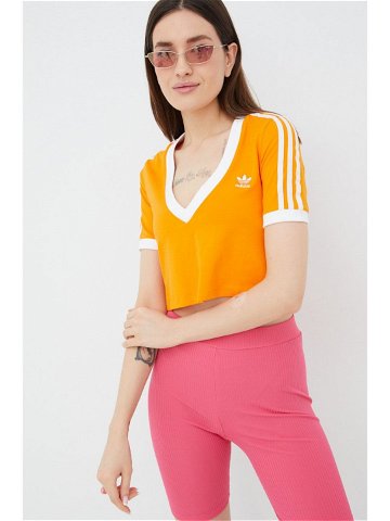 Tričko adidas Originals Adicolor oranžová barva HC2029-BORANG