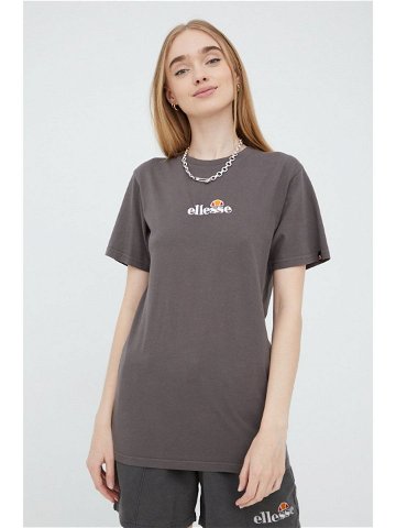 Bavlněné tričko Ellesse šedá barva SGM13148-PINK