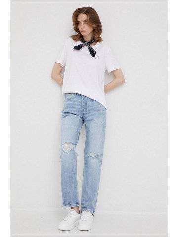 Bavlněné tričko Calvin Klein bílá barva K20K202133