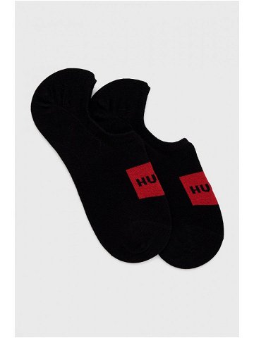 Ponožky HUGO pánské černá barva 50468123