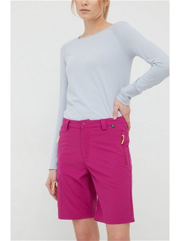 Outdoorové šortky Viking Sumatra růžová barva high waist 800 24 9565