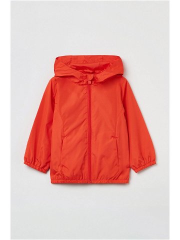 Dětská nepromokavá bunda OVS oranžová barva