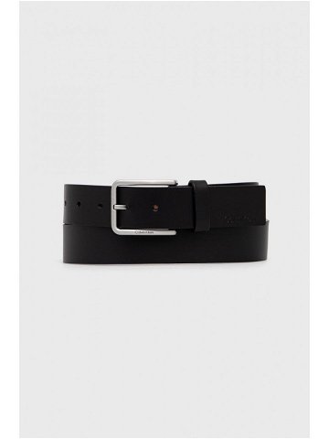 Kožený pásek Calvin Klein pánský černá barva K50K509195