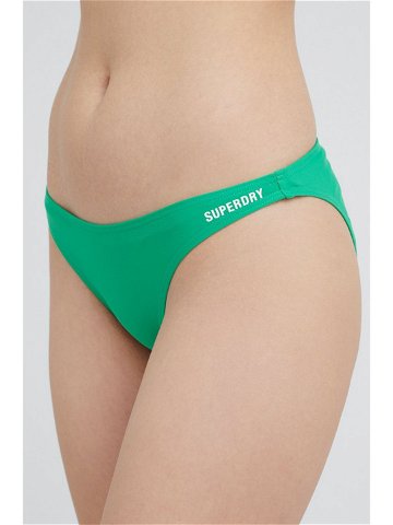 Plavkové kalhotky Superdry zelená barva