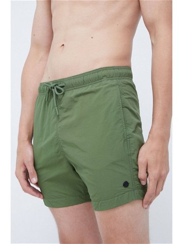 Plavkové šortky Superdry zelená barva