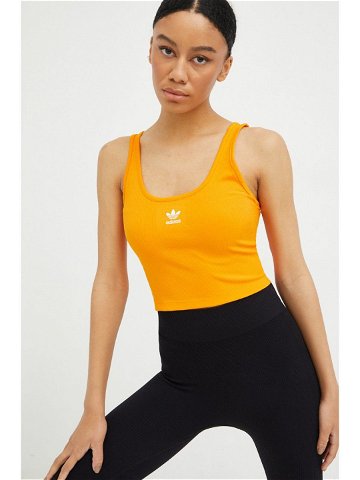 Top adidas Originals Adicolor dámský oranžová barva
