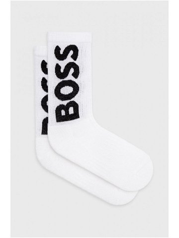 Ponožky BOSS pánské bílá barva 50467748