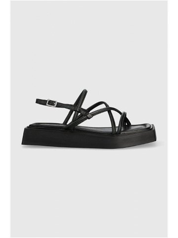 Kožené sandály Vagabond Shoemakers Evy dámské černá barva na platformě
