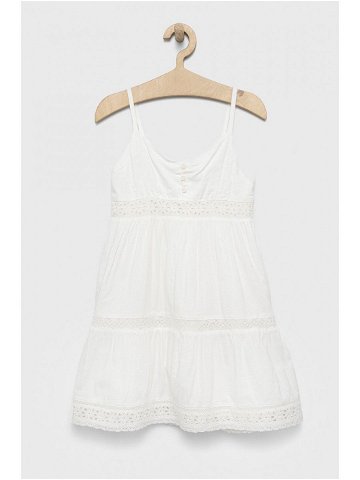 Dívčí šaty GAP bílá barva mini