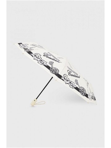 Deštník Moschino béžová barva 8947
