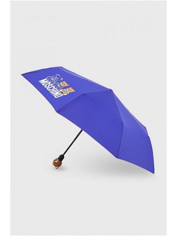 Deštník Moschino fialová barva 8061