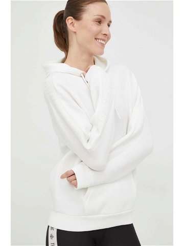Mikina Guess BRENDA dámská bílá barva s kapucí aplikací V2YQ18 K7UW2
