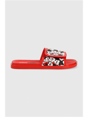 Pantofle Melissa Brave Mickey Mouse Ad dámské červená barva