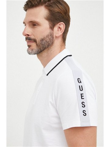 Polo tričko Guess ES SS PAUL bílá barva s aplikací M2YP25 KARS0